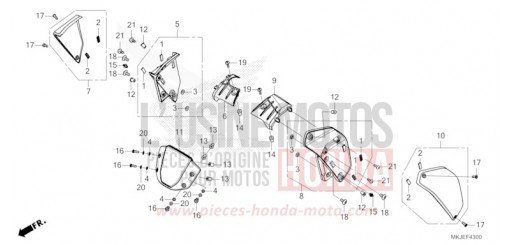 VISIERE DES INSTRUMENTS/BUSE CB1000RAP de 2023